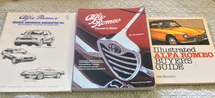 Alfa Romeo books. 