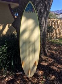 Ricky Carroll Shapes Pro Shapes Comp Weight Surfboard. 
