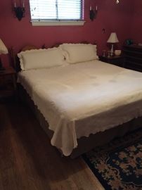 Maple King Size Bed including Mattresses