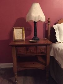 Maple Bedside Table which matches Bed and other Furniture Items.
