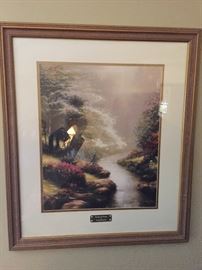 "Petals of Hope" Thomas Kincaid Framed Print