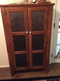 Vintage or Antique Oak Pie Safe