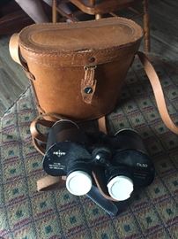 Swift Vintage 7X50 Binoculars w/Camel Leather Bag