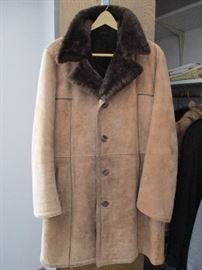 Vintage men's shearling coat