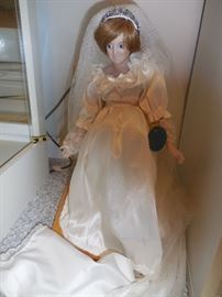 Princess Diana Bisque Doll..Wedding Day, Tagged