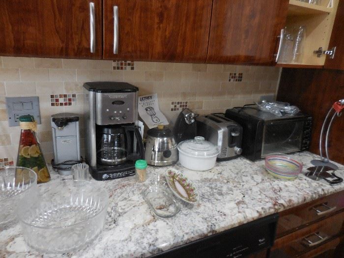 KITCHEN!! Cusinart Coffee Maker, Black Decker Toaster, Krups Toaster Oven