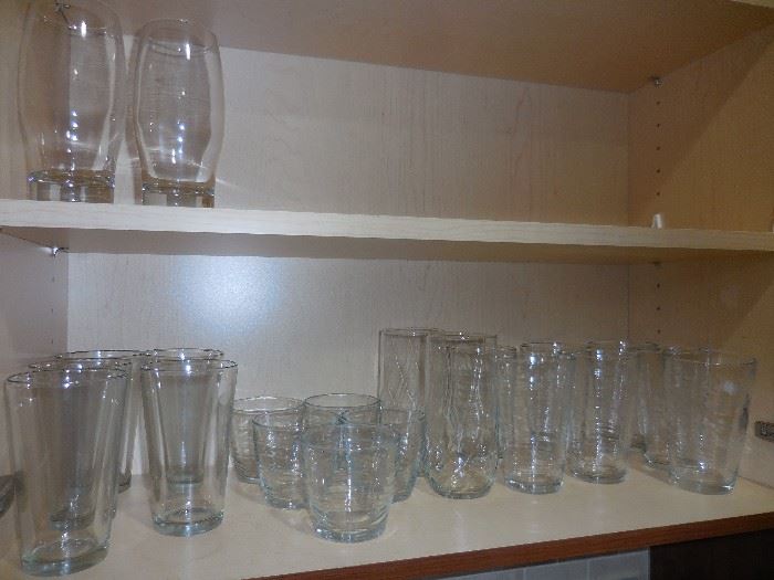 Crate Barrel HEAVY Drinking Glassware