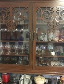 China cabinet & glassware