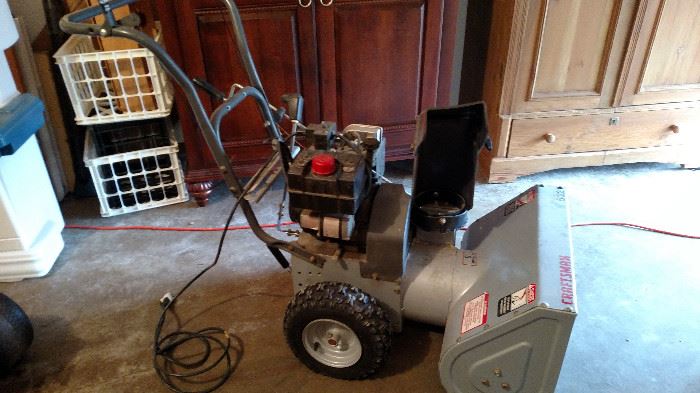 Craftsman electric start snow blower. It starts but stops because of a fuel line leak.