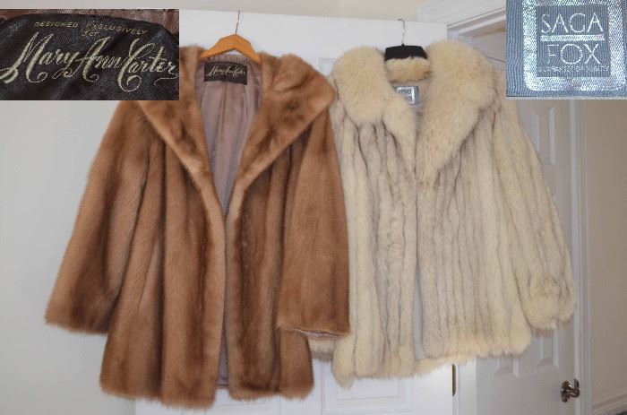 mink & fox fur coats!