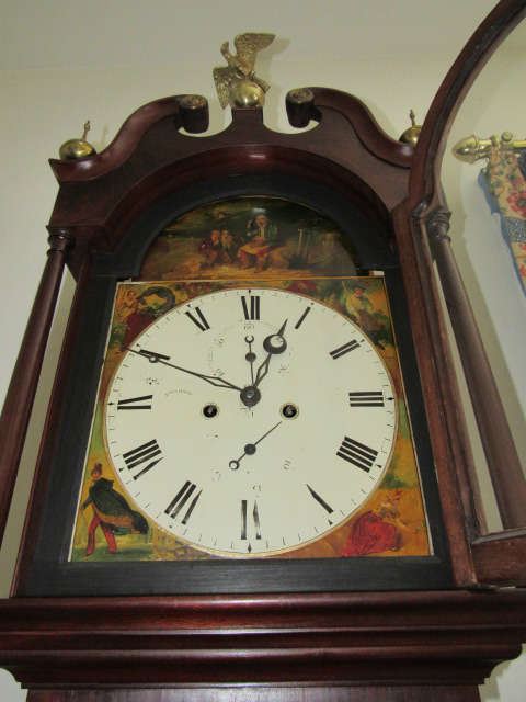 John Hood Antique Tall Case (Grandfather) clock dated 1840-1888~working