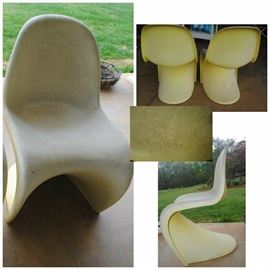 1960s signed Verner Panton Panton Chair - German We have 2!!