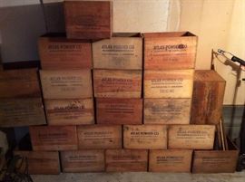 Atlas Powder Co. nitroglycerin (explosives) crates