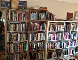 Just some of the 2000+ books. Owner was a voracious reader & book buyer with wide-ranging interests. Newer & vintage books, some signed editions + a few antiquarian books. Topics include Seattle & Pacific NW, Alaska, Native Americans, art, architecture, historic homes, American & European history, military history, politics, Shakespeare, British royalty, Boy Scouts/Scouting, exploration & discovery, mountaineering, ships & shipwrecks, the Titanic, gardening, writing, language, fiction & many more! NOTE: BAG SALE on books Sunday @ 3:00pm.