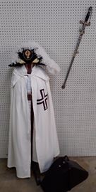 Knights Templar Hat, Robe, and Sword