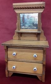 Victorian Salesman Sample Dresser