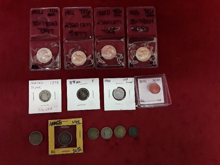 Lot of 14 Various Silver Coins