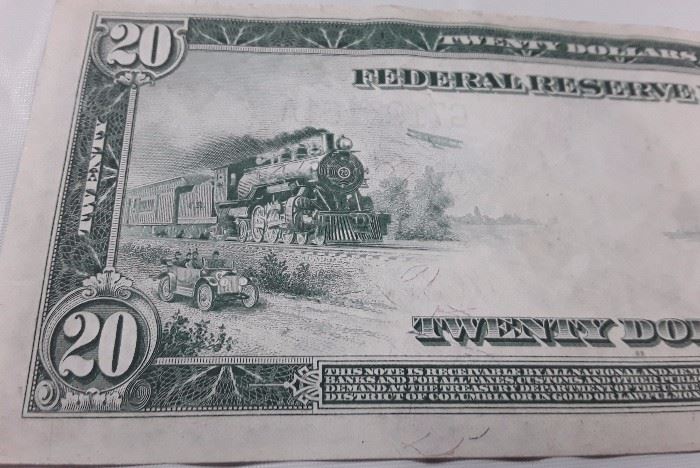 1914 $20 Dollar Large Size Note