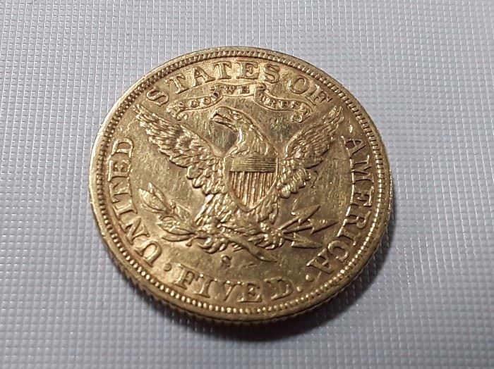 1903 $5 Liberty Gold Coin