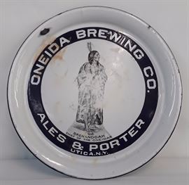 Oneida Brewing Company Porcelain Beer Tray