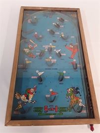 Vintage Poosh-M-Up Big 5 Pinball Game