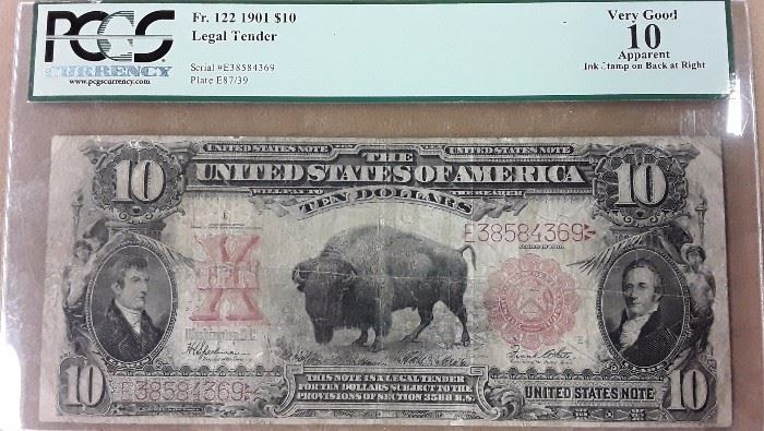 1901 $10 Bisson Note
