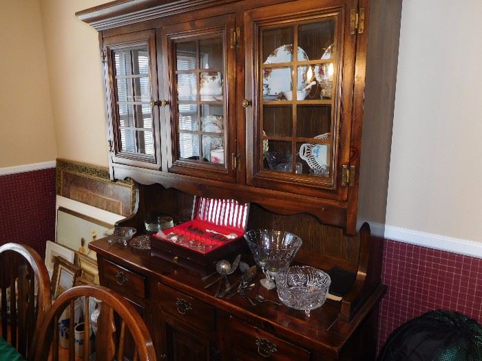 Pine Hutch (Part of Dining Room Set)