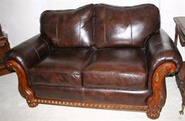 Leather Love Seat
