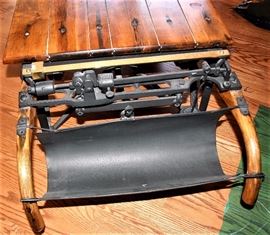 Antique Warehouse Cart Coffee Table w/Scale