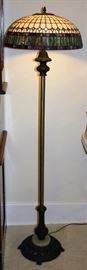 Leaded Stained Glass Floor and Table Lamps