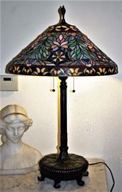 Leaded Stained Glass Floor and Table Lamps