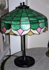 Leaded Stained Glass Floor and Table Lamps