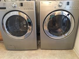 Lg front load washer & dryer