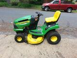 John Deere l 135 lawn tractor with a 42" mower deck.
The machine has 39 hrs on it.
2008