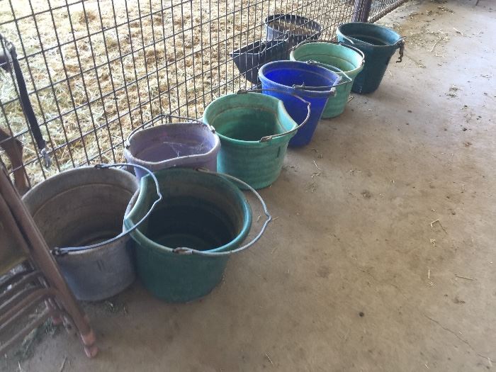 water buckets