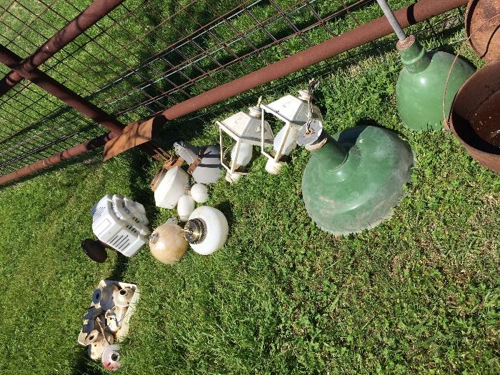 Antique lights dating from 1920s and up