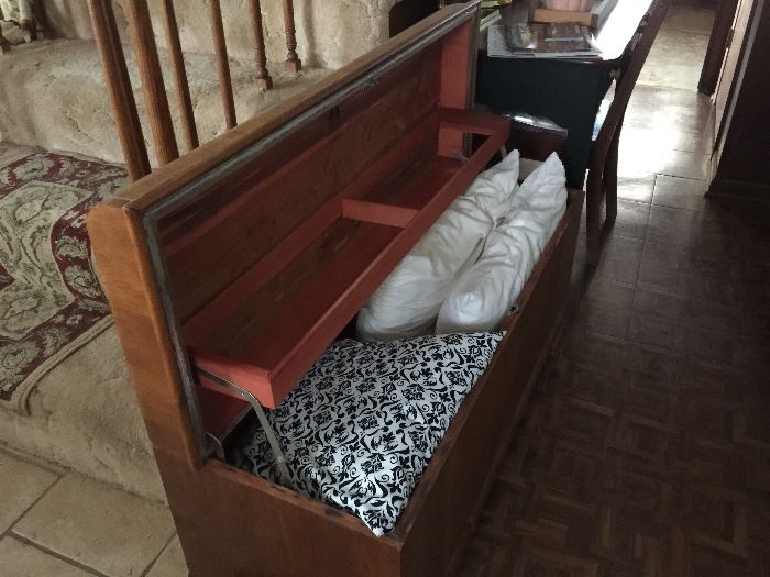 Lane waterfall hope chest and pillows
