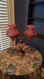 Hobnail lamp