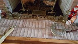 Solid Brass Fireplace Fender