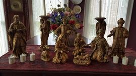 Beautifully detailed nativity set