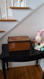 Antique Inlaid Music Box