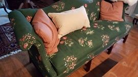 Chippendale Camel back sofa