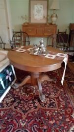 Walnut Hairy paw foot table