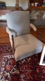 upholstered arm chair