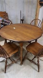 Dining room table and chairs