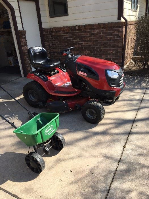 2012 Craftsman lawnmower (used only a couple of years), Scotts spreader