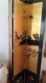 Museum Quality Asian 6 Panel Room Divider