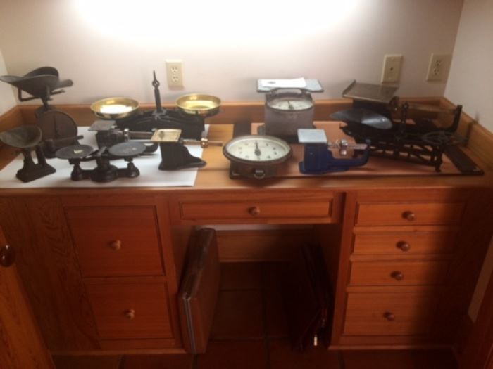 Large collection of rare antique scales!