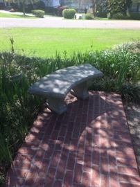 High end cement benches.