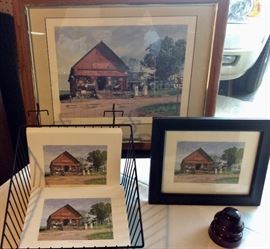 "Lost Mountain Store" Prints, all Signed & Numbered by the Artist, Christian W. Bradford (Small Prints are not signed/numbered)